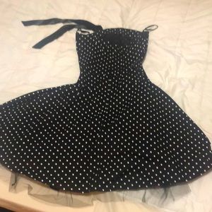 Black dress with dot